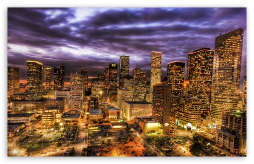 Houston At Night HD Wallpaper For Standard Fullscreen Uxga Xga