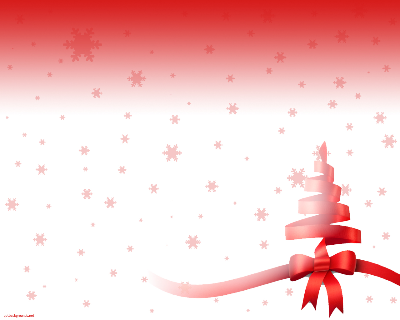 Simple Ribbon Christmas Tree Background For Powerpoint