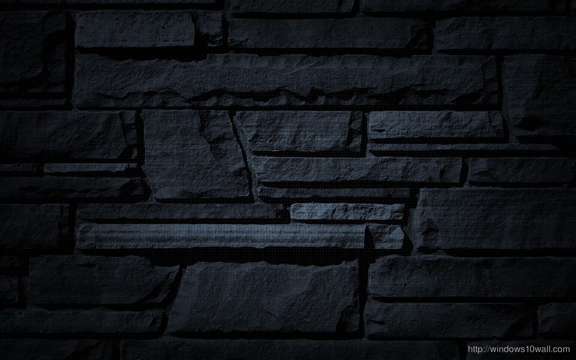 Black Stone Wall HD Wallpaper