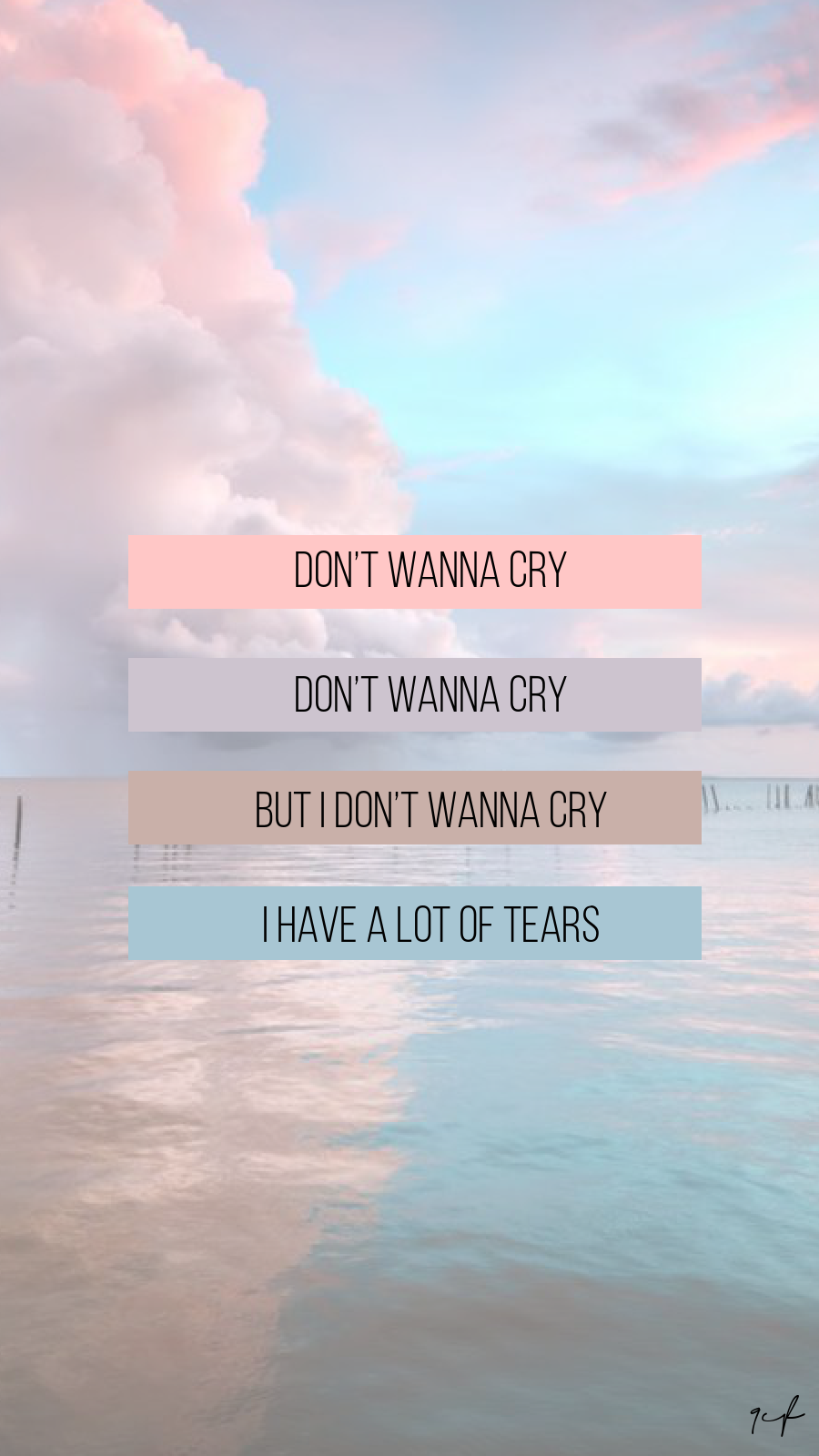 Don T Wanna Cry Seventeen Lyrics Wallpaper Or Lockscreen Do