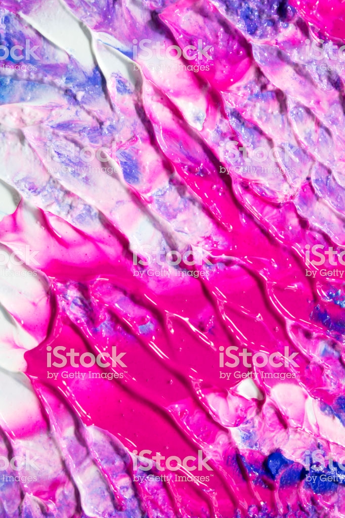 Wet Abstract Painted Vein Neon Blue And Pink Color Background