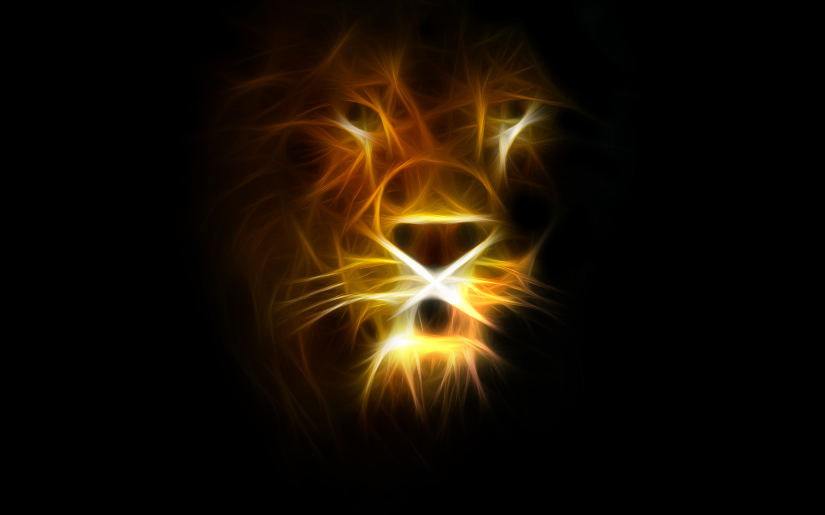 Wallpaper Light Lion Desktop