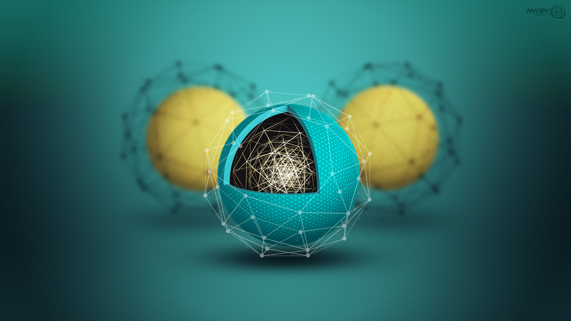 3d Hi Tech Design Wallpaper Balls Sphere Minimalism