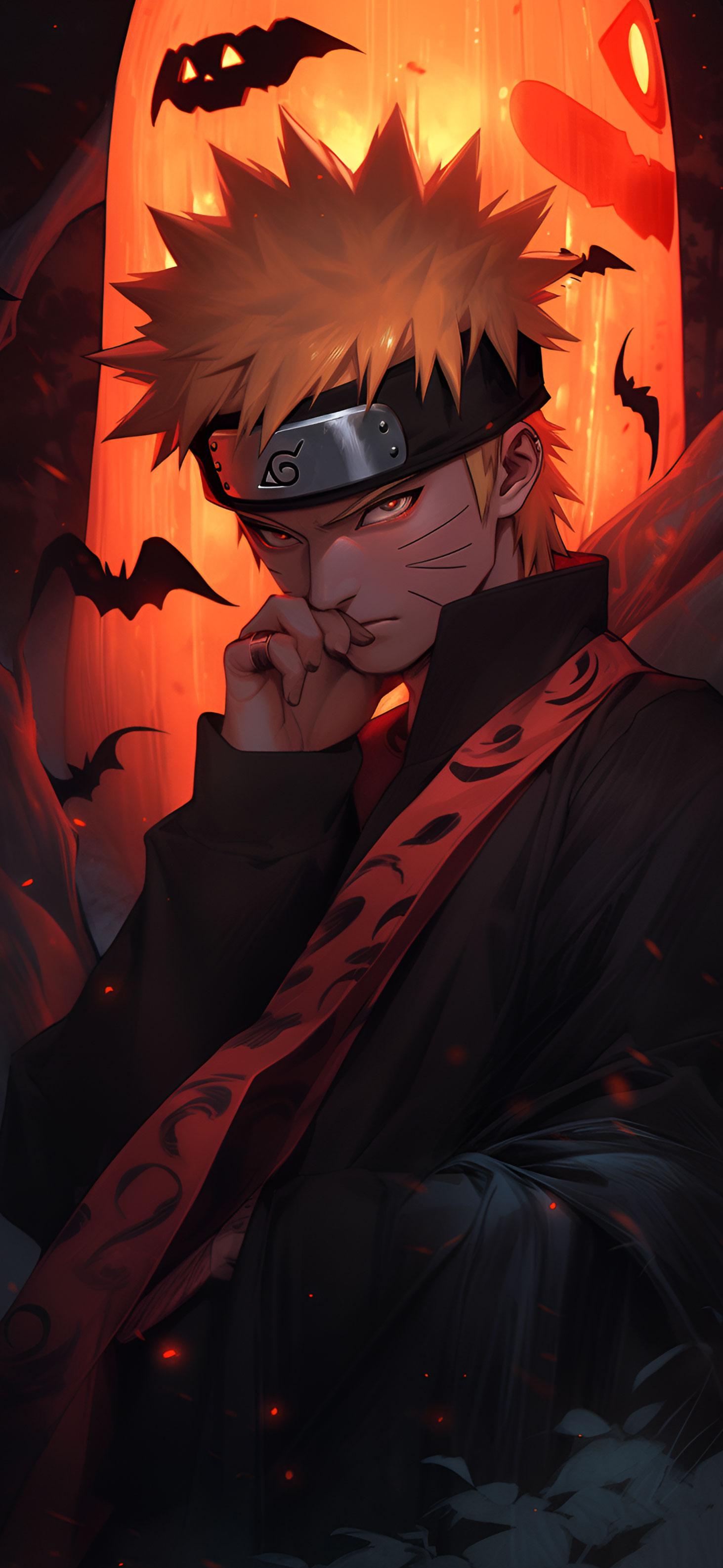 Halloween Naruto Bats Anime Wallpaper 4k