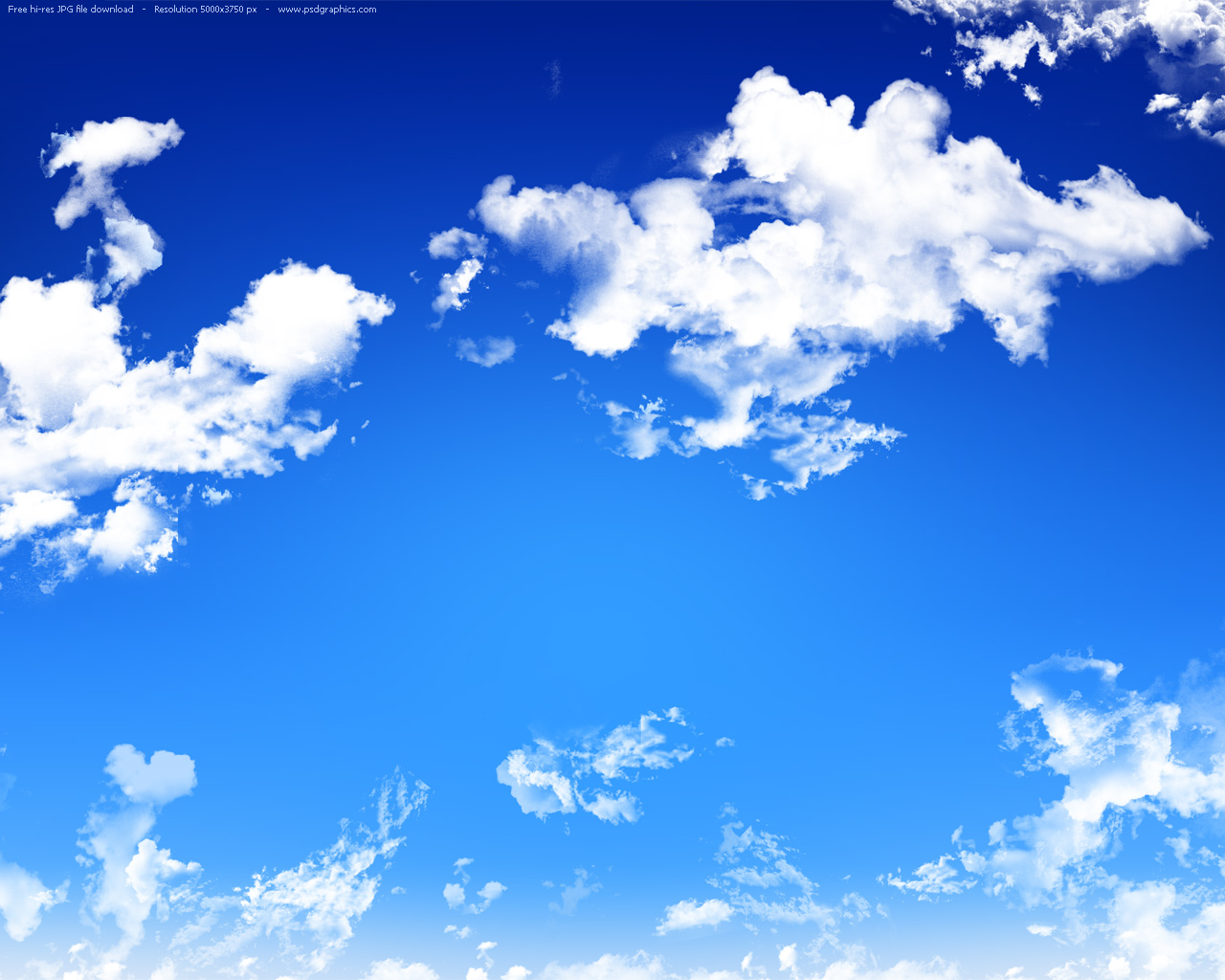 Blue sky background PSDGraphics 1280x1024