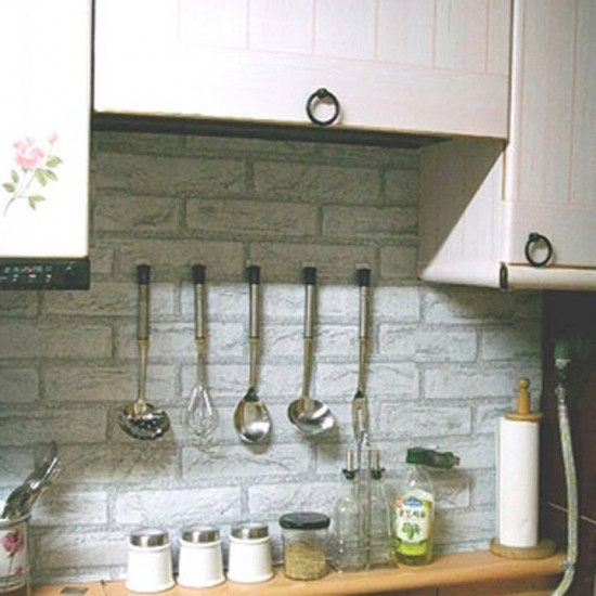 Free download 18 Vintage Grey Brick Peel Stick Wallpaper Self Adhesive