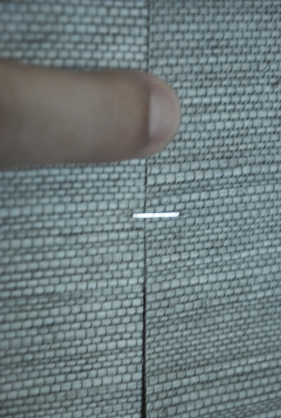 Tip Apply extra paste underneath the seam with a paintbrush before