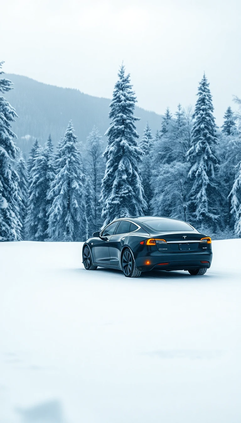 Tesla Winter Wallpaper