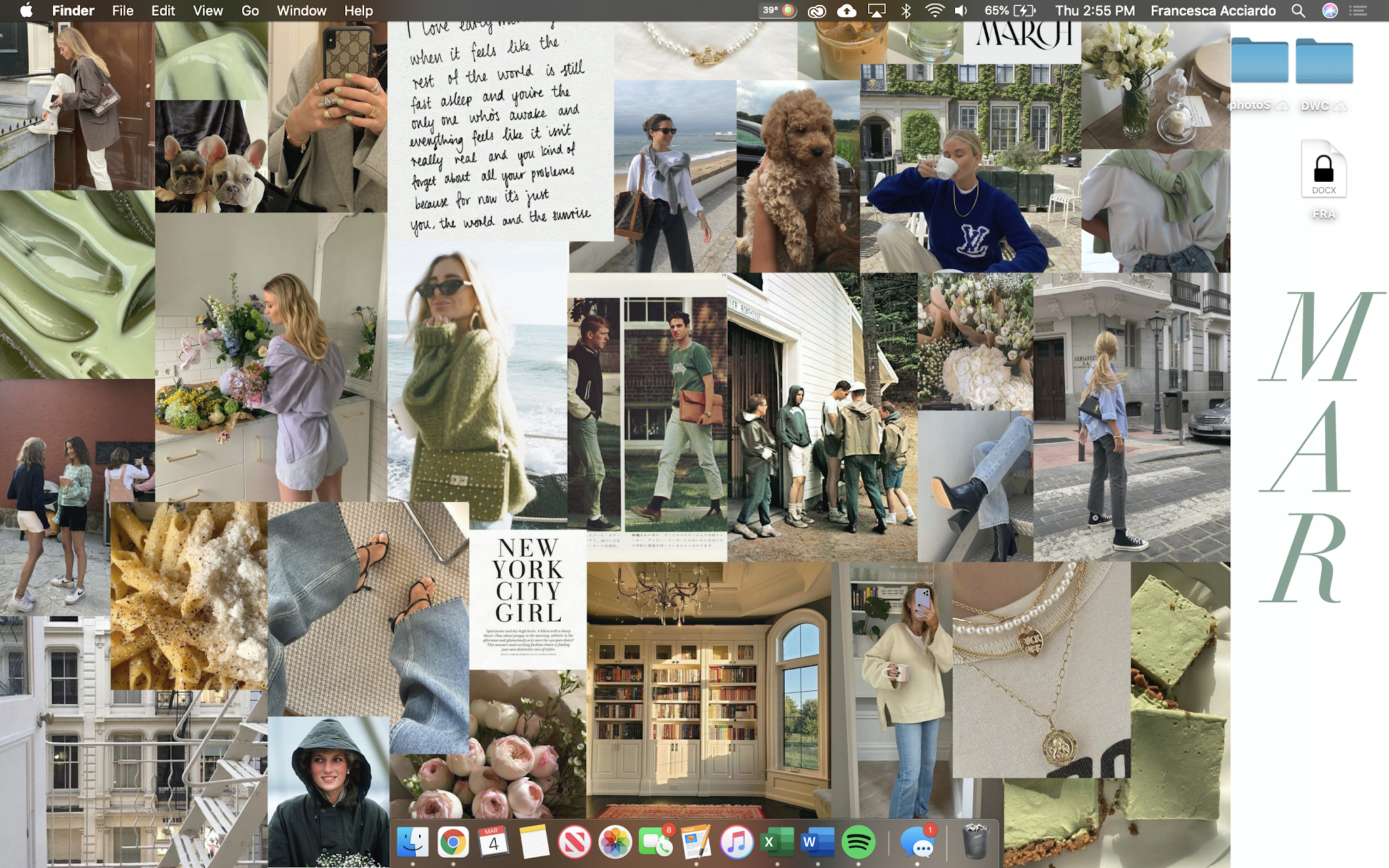 March Moodboard Desktop Wallpaper