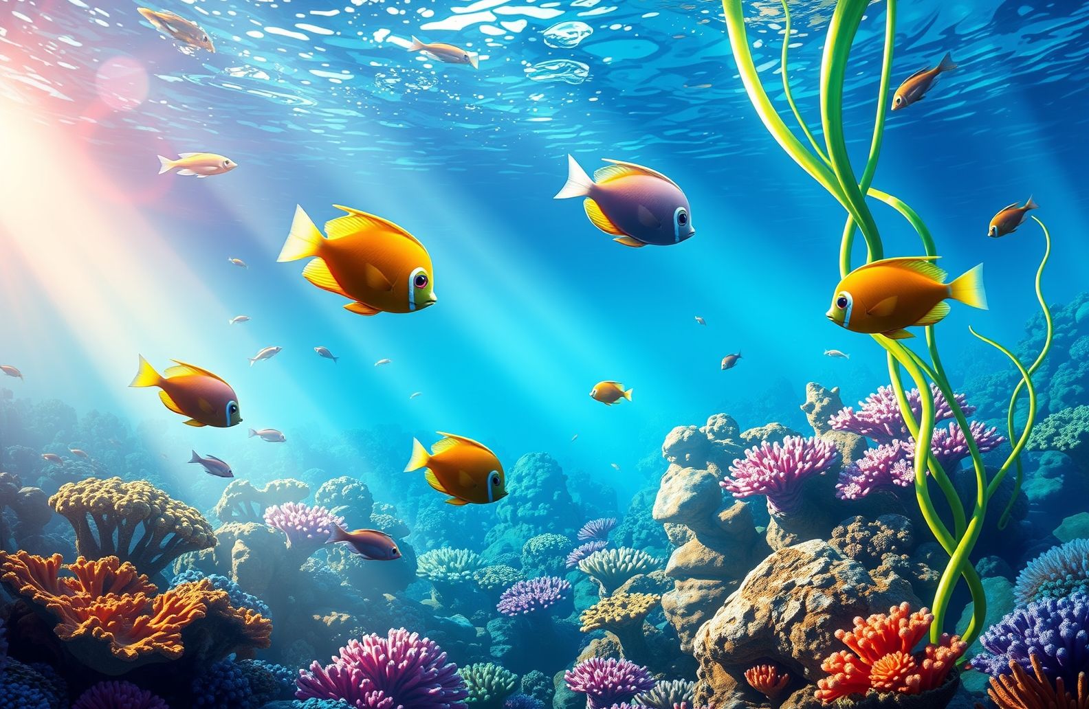 Fish Swimming Live Wallpaper