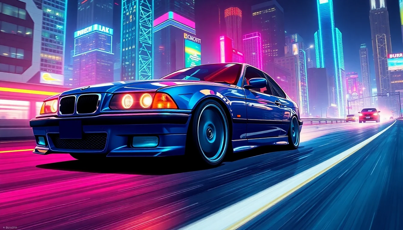 Bmw e36 Anime Wallpaper