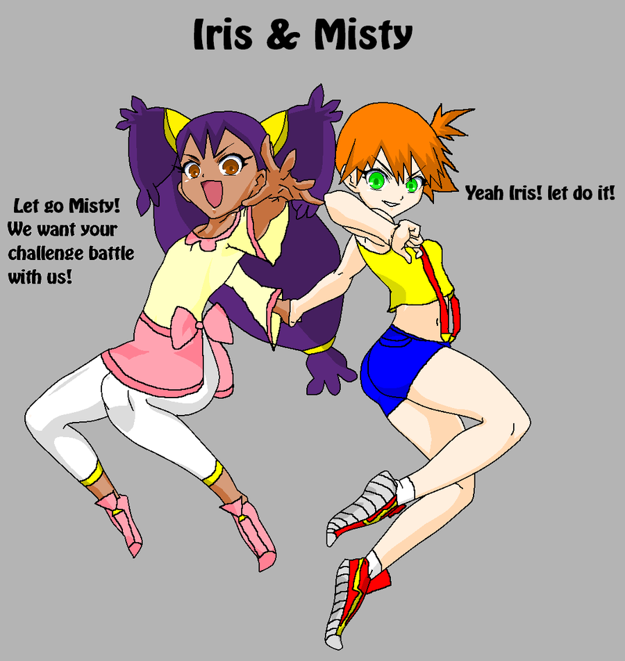 Pokemon Iris And Misty By Awesome Base