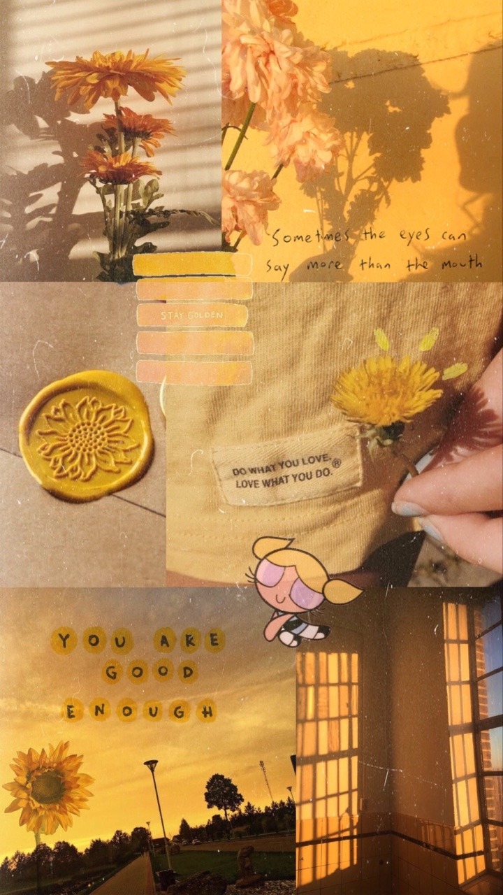 Yellow Aesthetic On Wallpaper