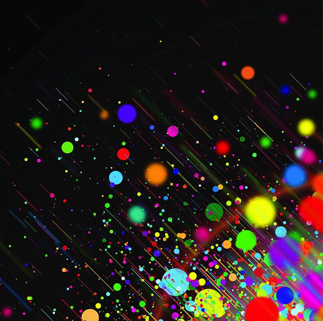 Colorful Paint Drops Top Samsung Galaxy S6 Wallpaper