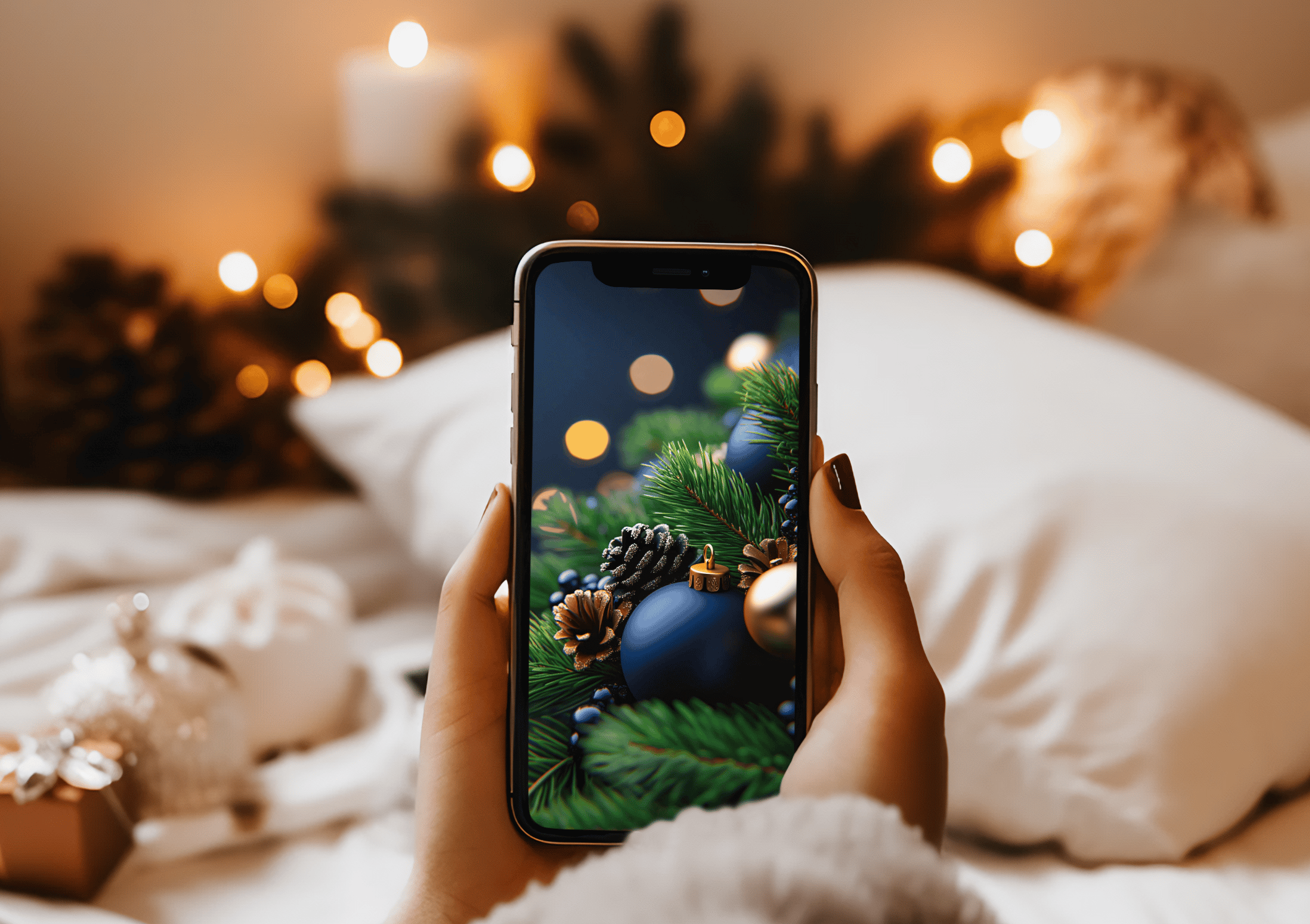 Christmas Ornament Wallpaper For iPhone