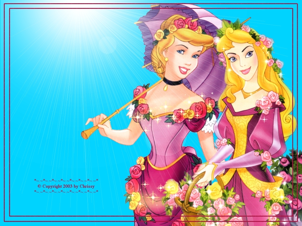 Sleeping Beauty And Cinderella Wallpaper Disney Princess