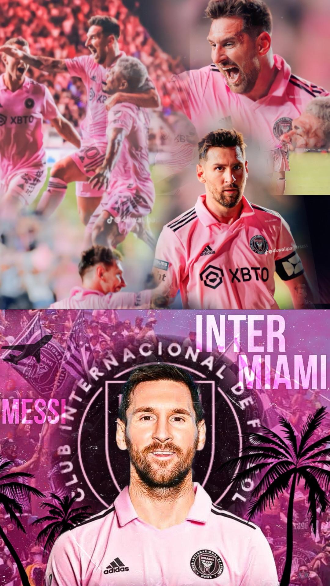 Lionel Messi Inter Miami iPhone 14 Wallpaper   Wallpaper HD 2023