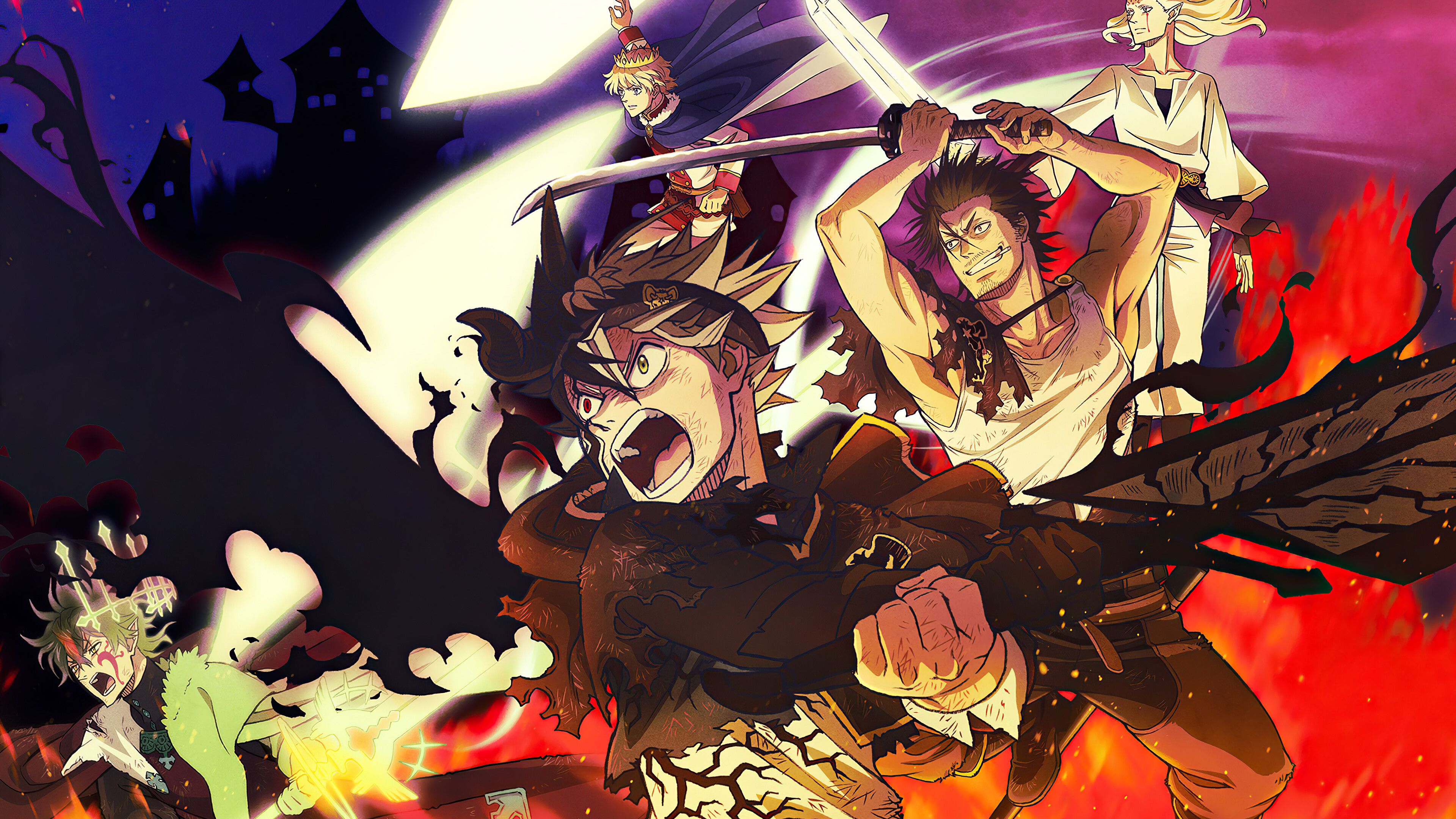 Black Clover 4k Phone Wallpaper