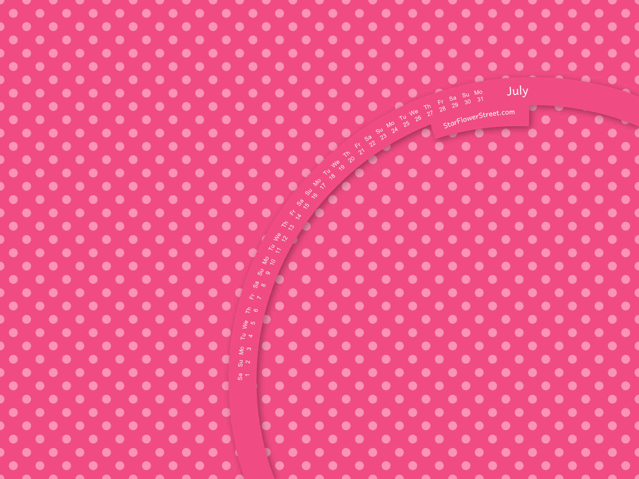 Pink And White Polka Dot Wallpaper