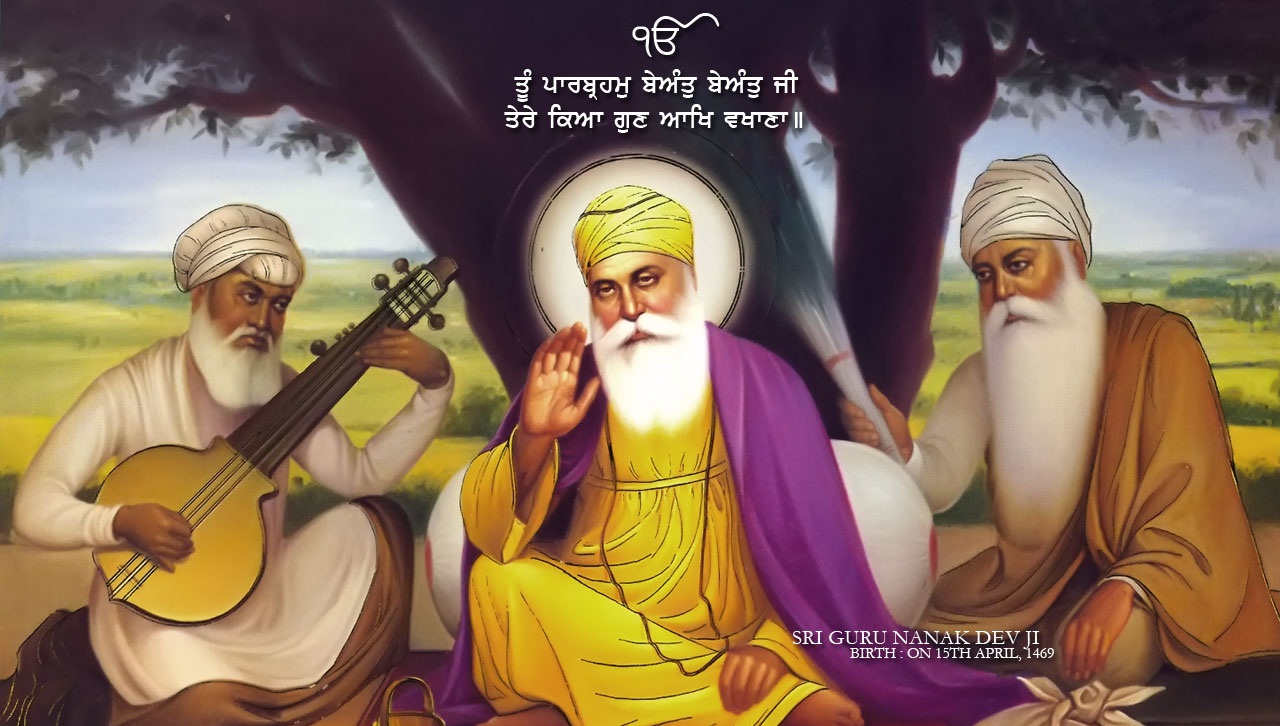 Gurus Of Sikhism Religious Wallpaper By Kawarbir First Sikh Guru