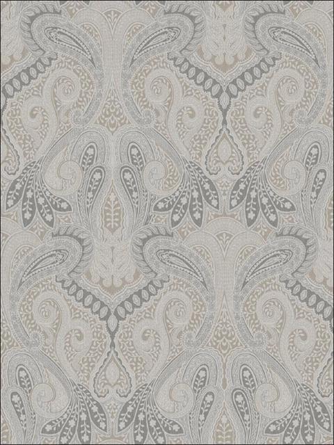 Description Grey Morocco Paisley Wallpaper Sbk22502 Pattern Vi40400
