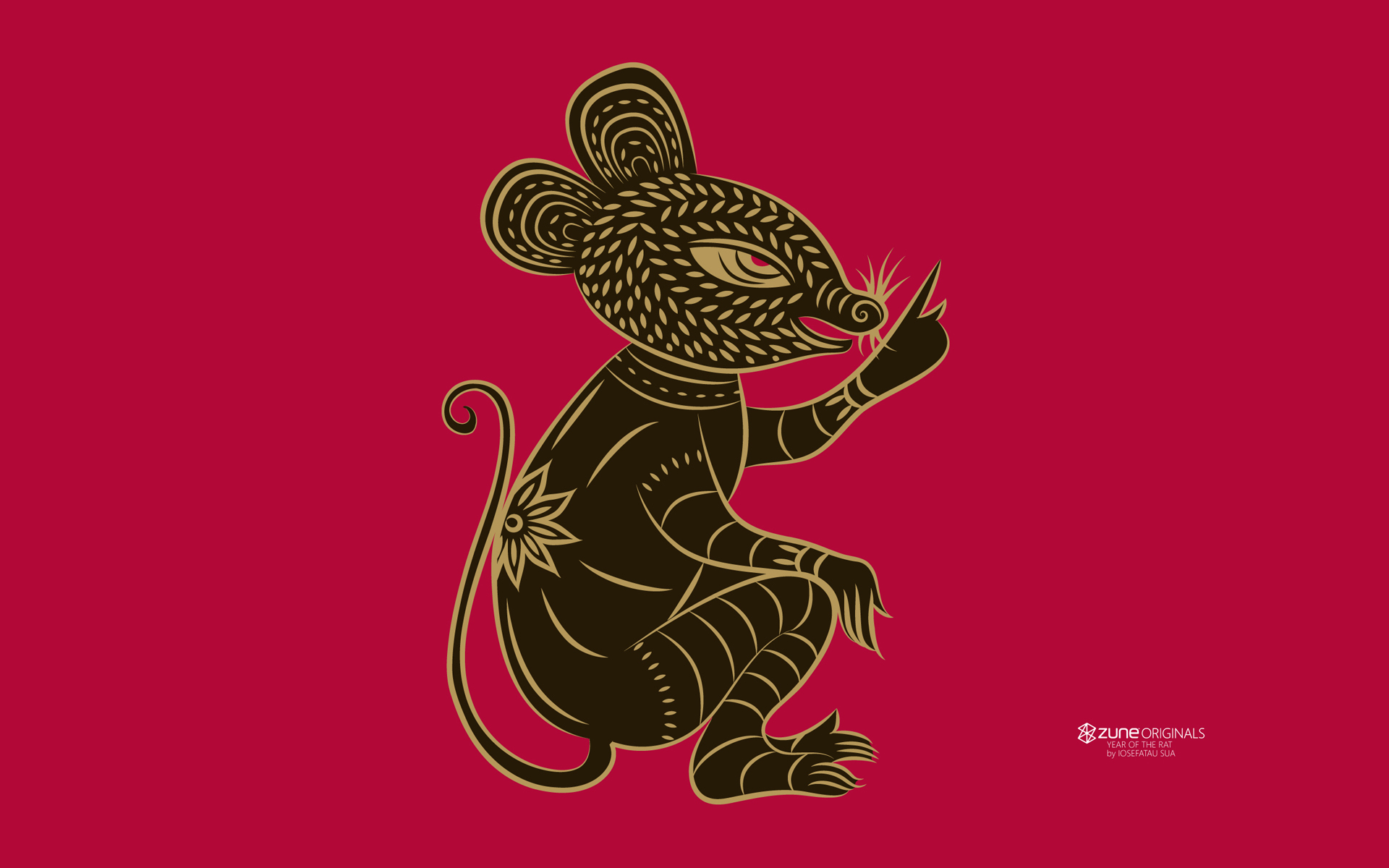 Year Of The Rat Chinese Zodiac Wallpaper
