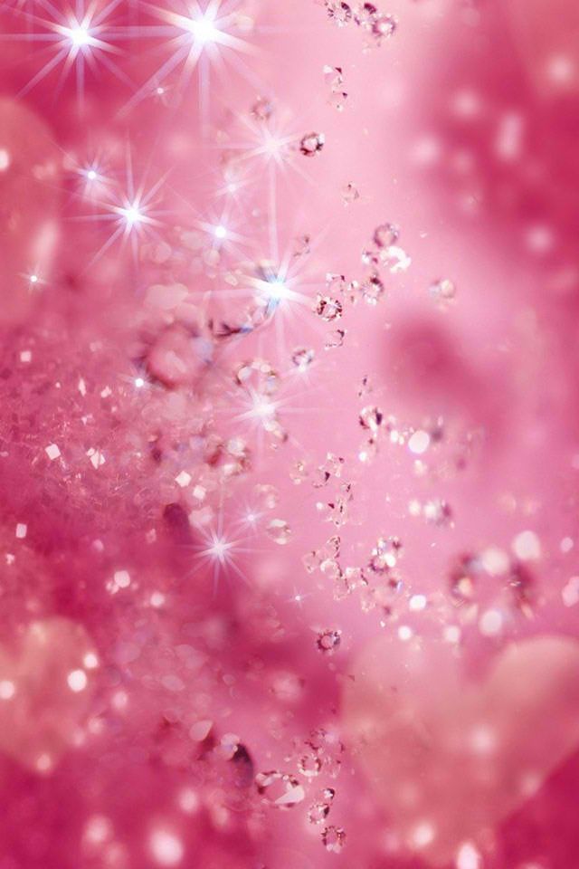 Pink Background Bubbles Sparkle Glitter