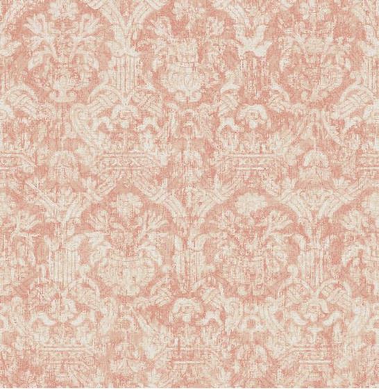 Lotus Coral Damask Wallpaper Boulevard