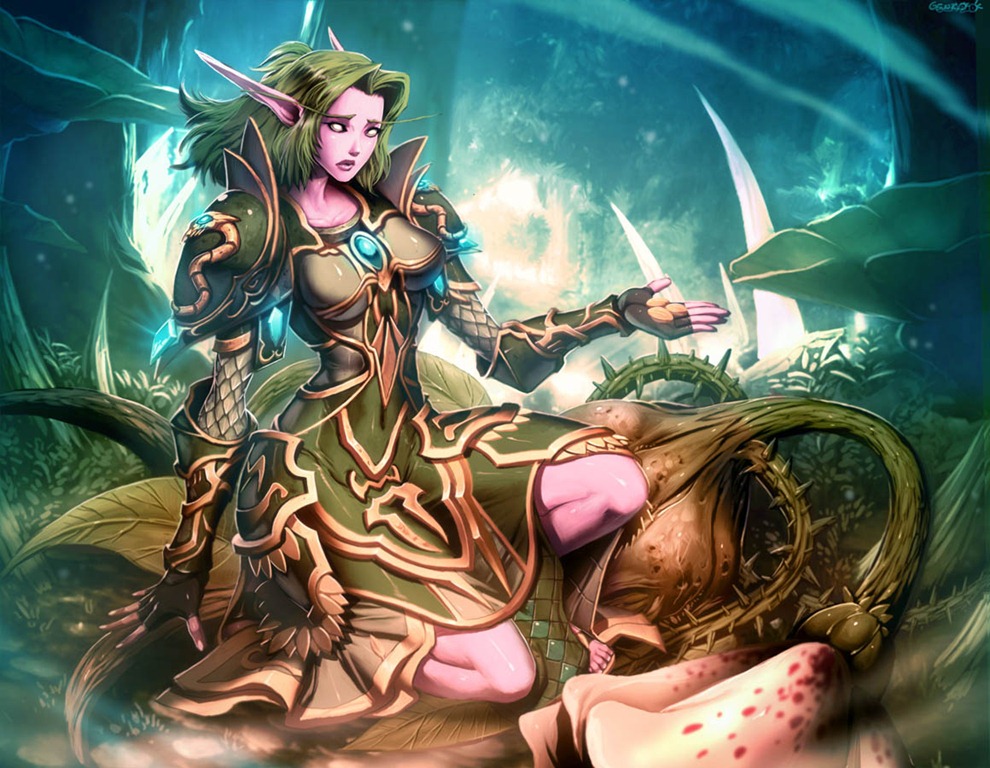 Wow Wallpaper Night Elf Funny Gif Pictures
