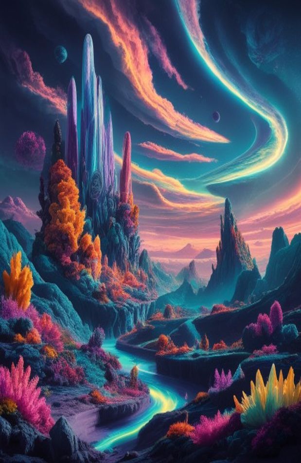 Alien Planet Landscapes Wallpaper