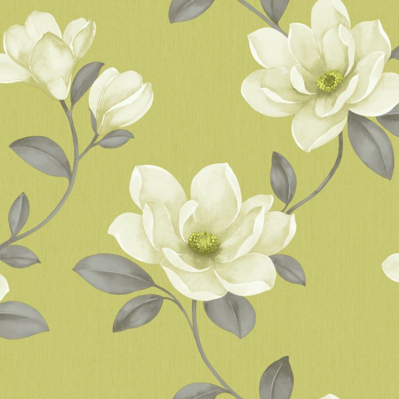 Sophie Conran Magnolia Flower Green Wallpaper Customer Res