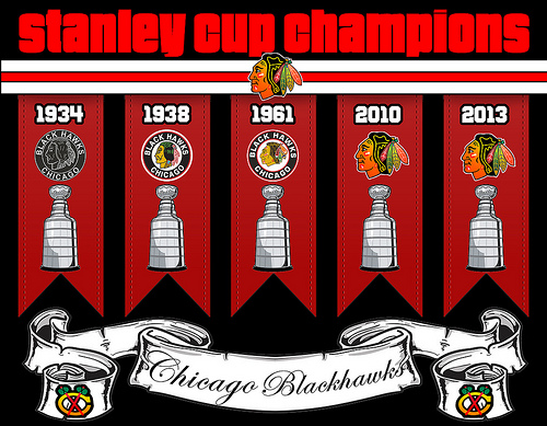 Chicago Blackhawks Time Stanley Cup Champions Photo