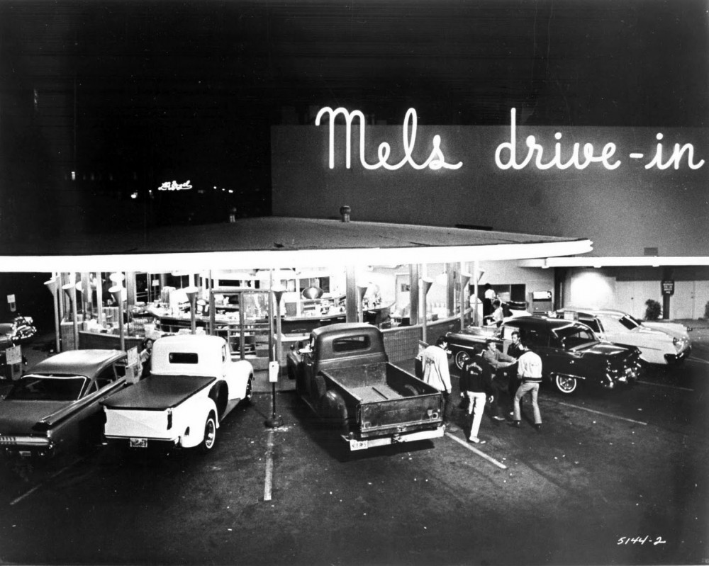 Above Mel S Drive In Is Featured Prominently American Graffiti