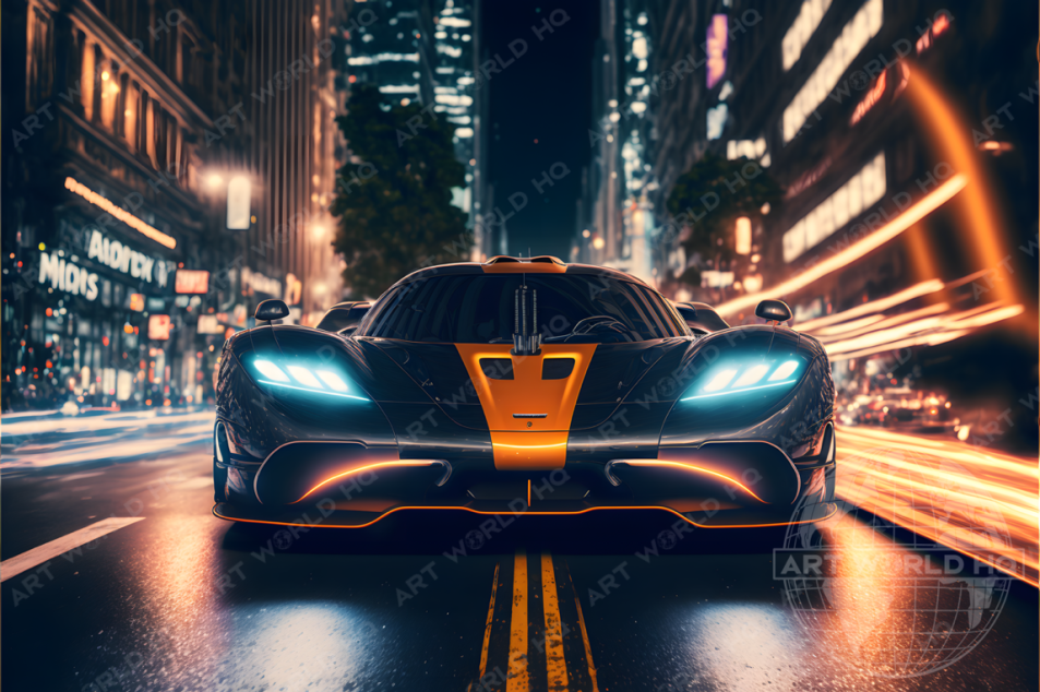Sleek Koenigsegg Supercar Print Artworldhq