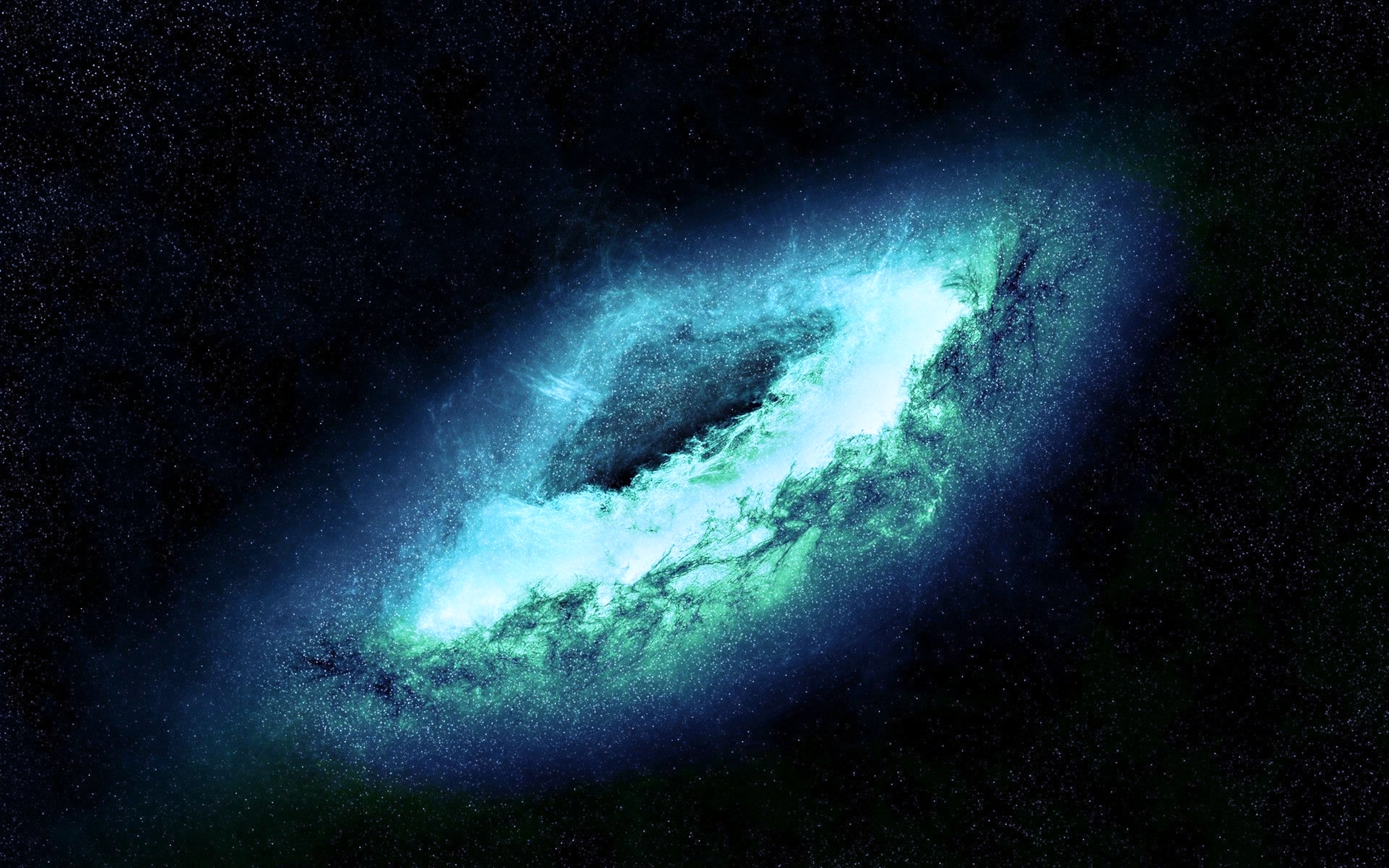 Wallpaper Lenticular Galaxy Blue Power Space