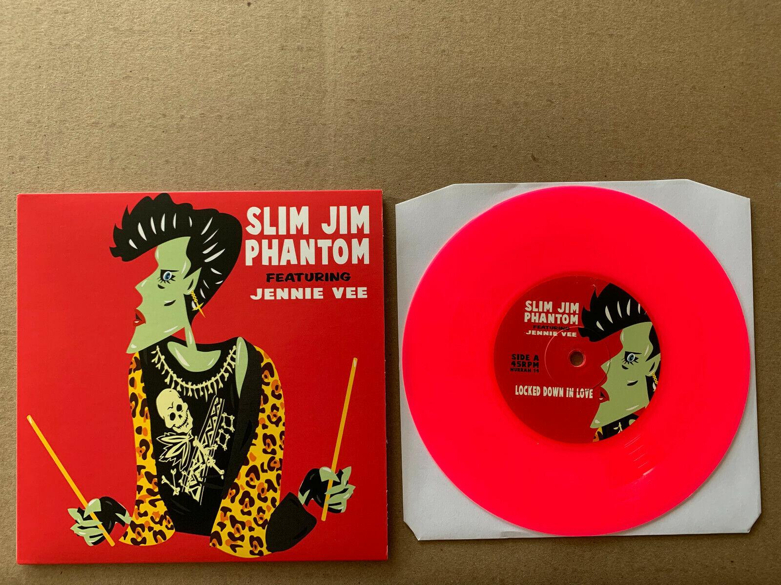 Slim Jim Phantom Jennie Vee Inch Neon Pink Vinyl Stray Cats