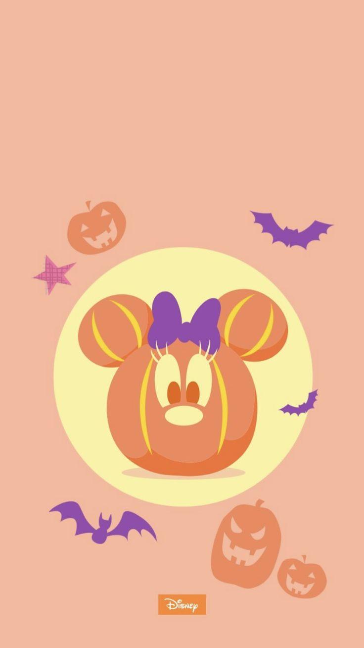 Minnie Mouse Pumpking Halloween Wallpaper Disney Halloween