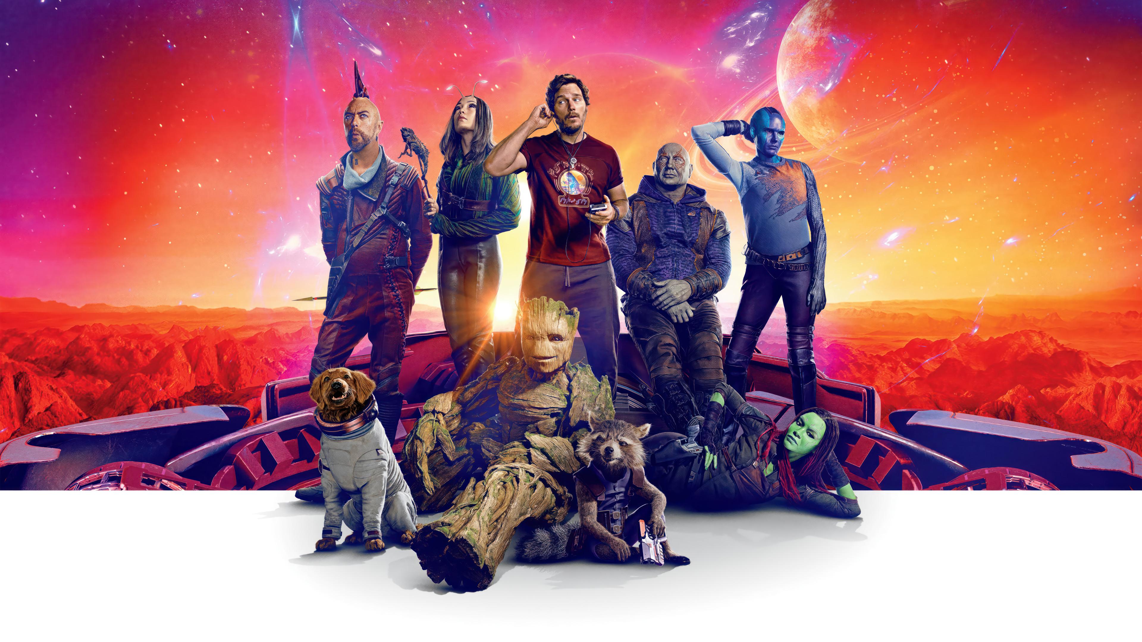 Guardians Of The Galaxy Movie Cast Wallpaper 4k HD Pc 5371k
