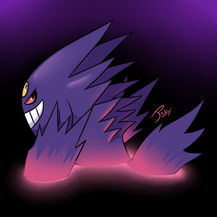 Shiny Mega Gengar by Hattori-Hako on deviantART