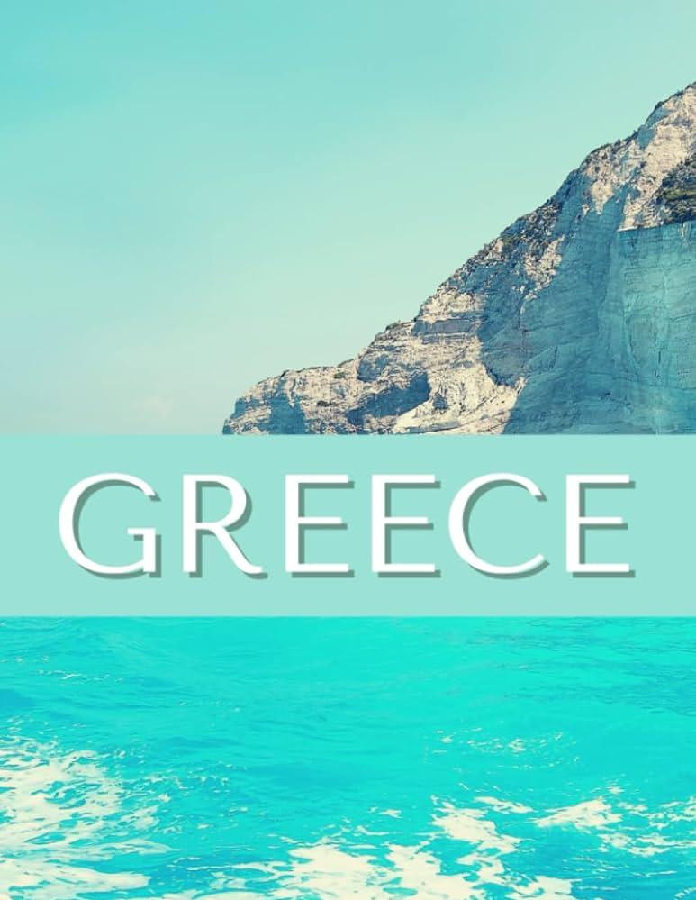 Greece Aesthetic Coffee Table Book For Beach House Travel