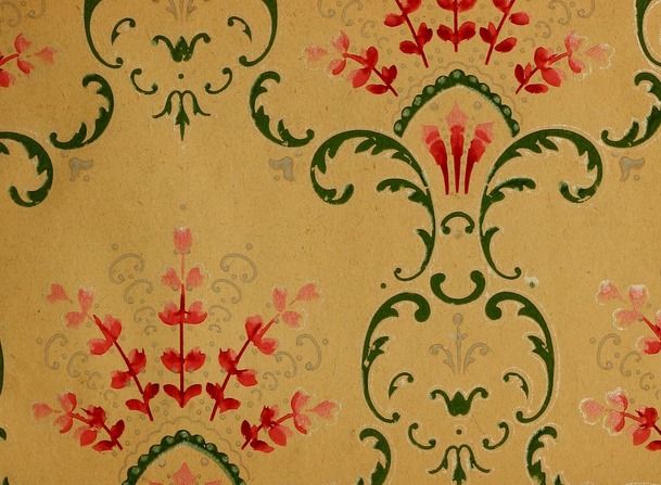 Early 1900s Wallpaper Pattern From The Sears Roebuck Catalog Wall
