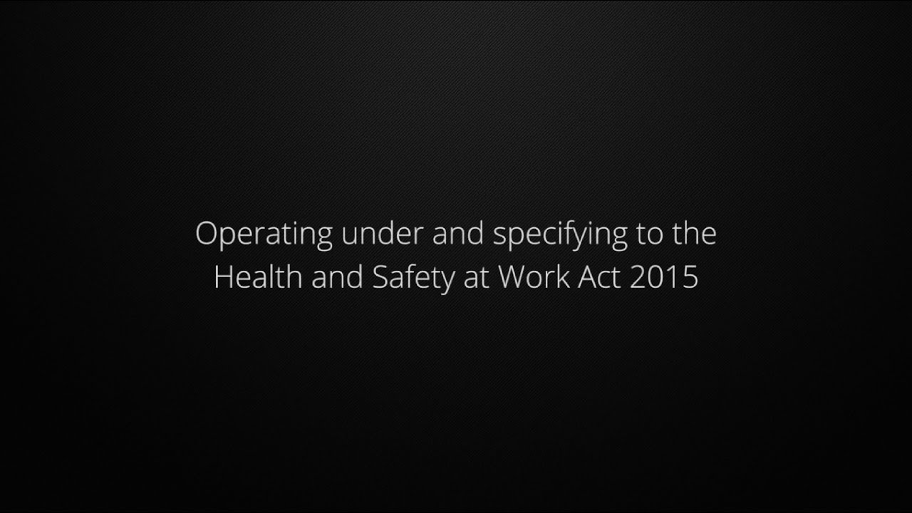 Masterspec Specifications Health And Safety At Work Changes Part