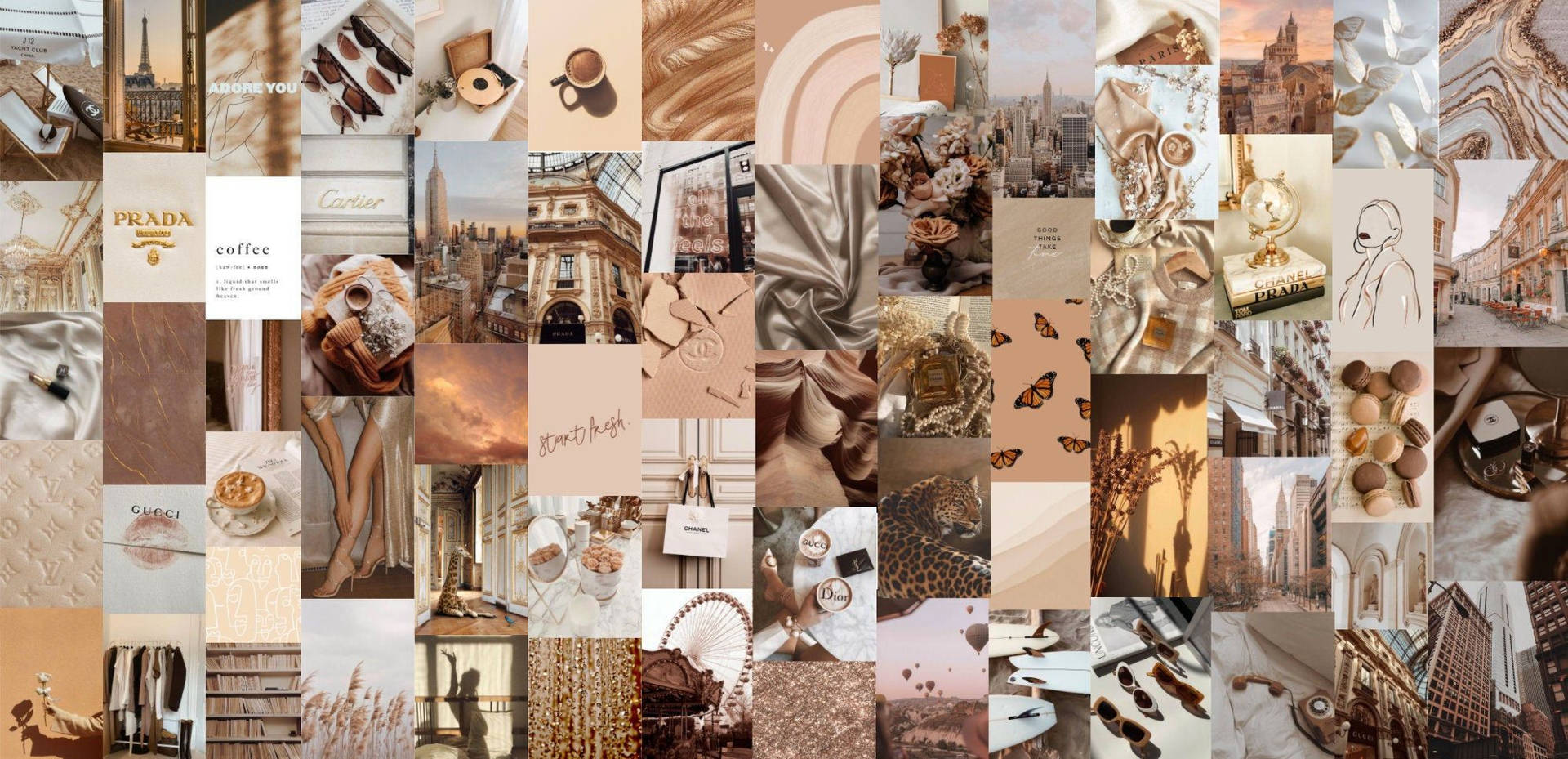 Aesthetic Beige Wallpaper