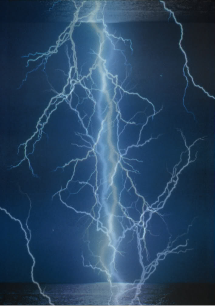 Blue Phone Lightning Wallpaper Desktop