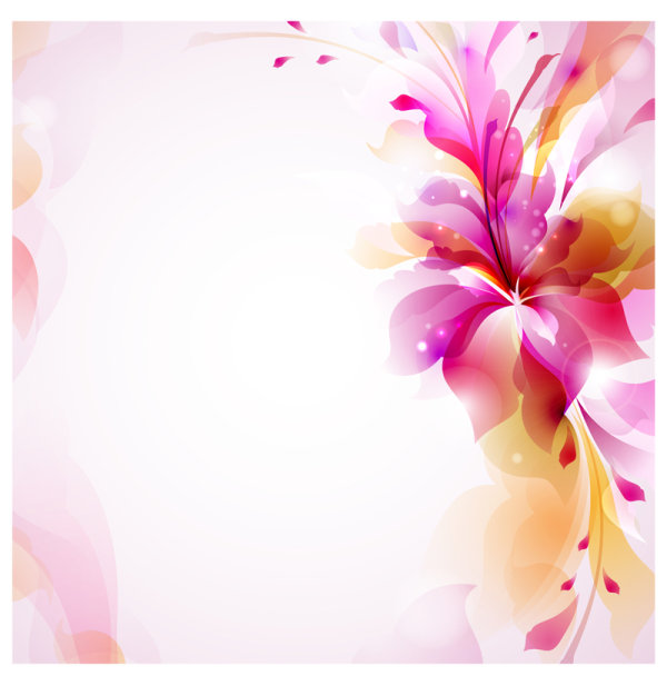 Beautiful Flowers Background Psd Background