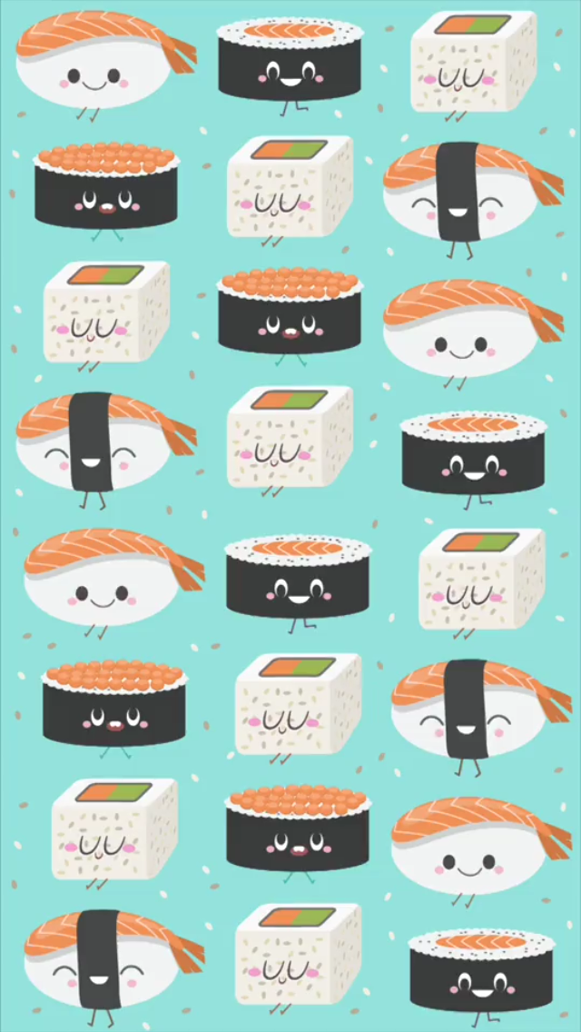 Cute Sushi Background Background For Phones