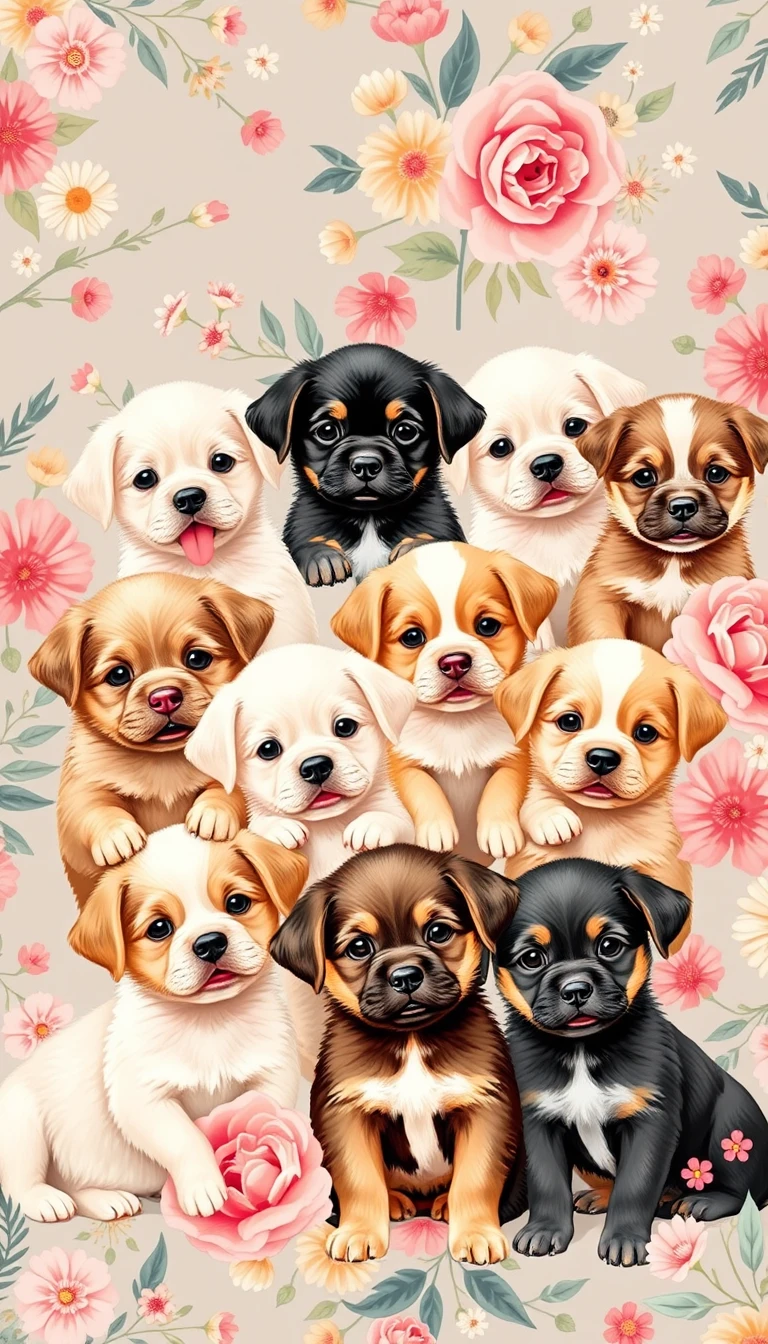 Cute Puppies Wallpaper
