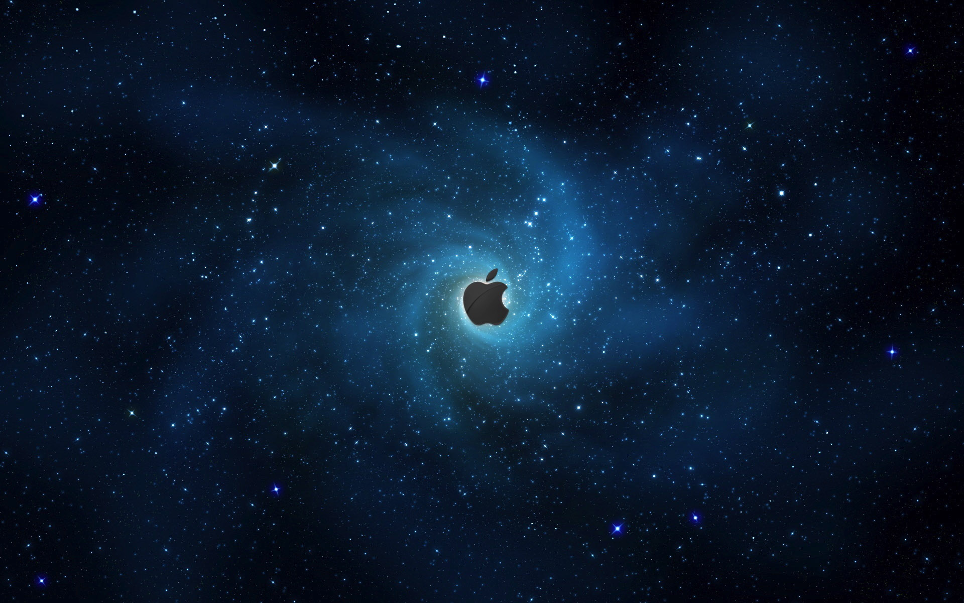 Apple In Stars Wallpaper HD