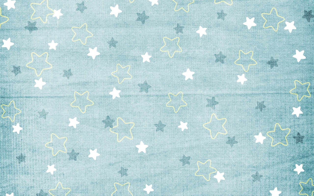 Blue Stars Pattern Wallpaper