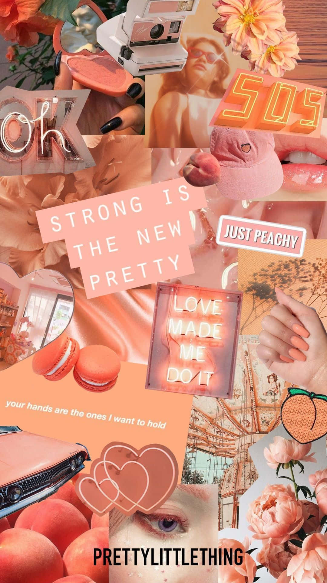 Vintage Peach Wallpaper